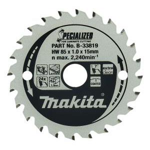 Lama specialized per seghe circolari  85x15mm per laminati b-33819
