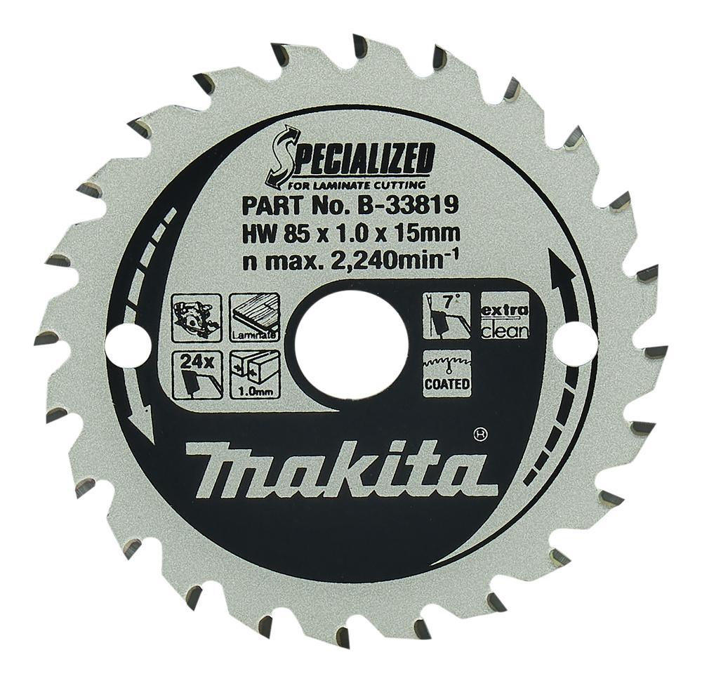Lama Specialized per seghe circolari Makita 85x15mm per laminati B-33819