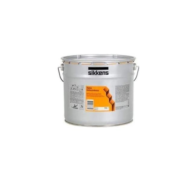 Idropittura traspirante Sikkens per interni Alpha anticondensa bianca 10 litri