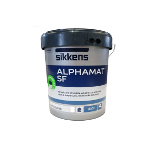 Idropittura lavabile  per interni alphamat sf bianca 5 litri