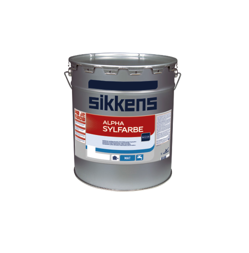 Idropittura murale acrilsilossanica Sikkens per esterno Alpha Sylfarbe bianca 1 litro