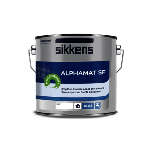 Idropittura lavabile  per interni alphamat sf bianca 14 litri