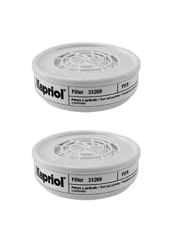 Filtro antipolvere P3 R Kapriol per maschera di protezione Twin Fly 2 pezzi