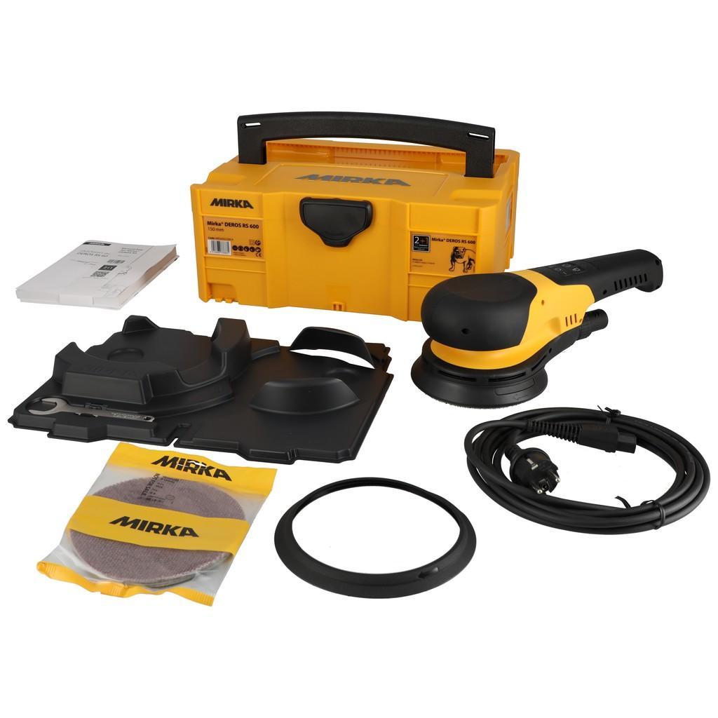 Levigatrice rotativa Mirka Deros RS600 150mm + cassetta