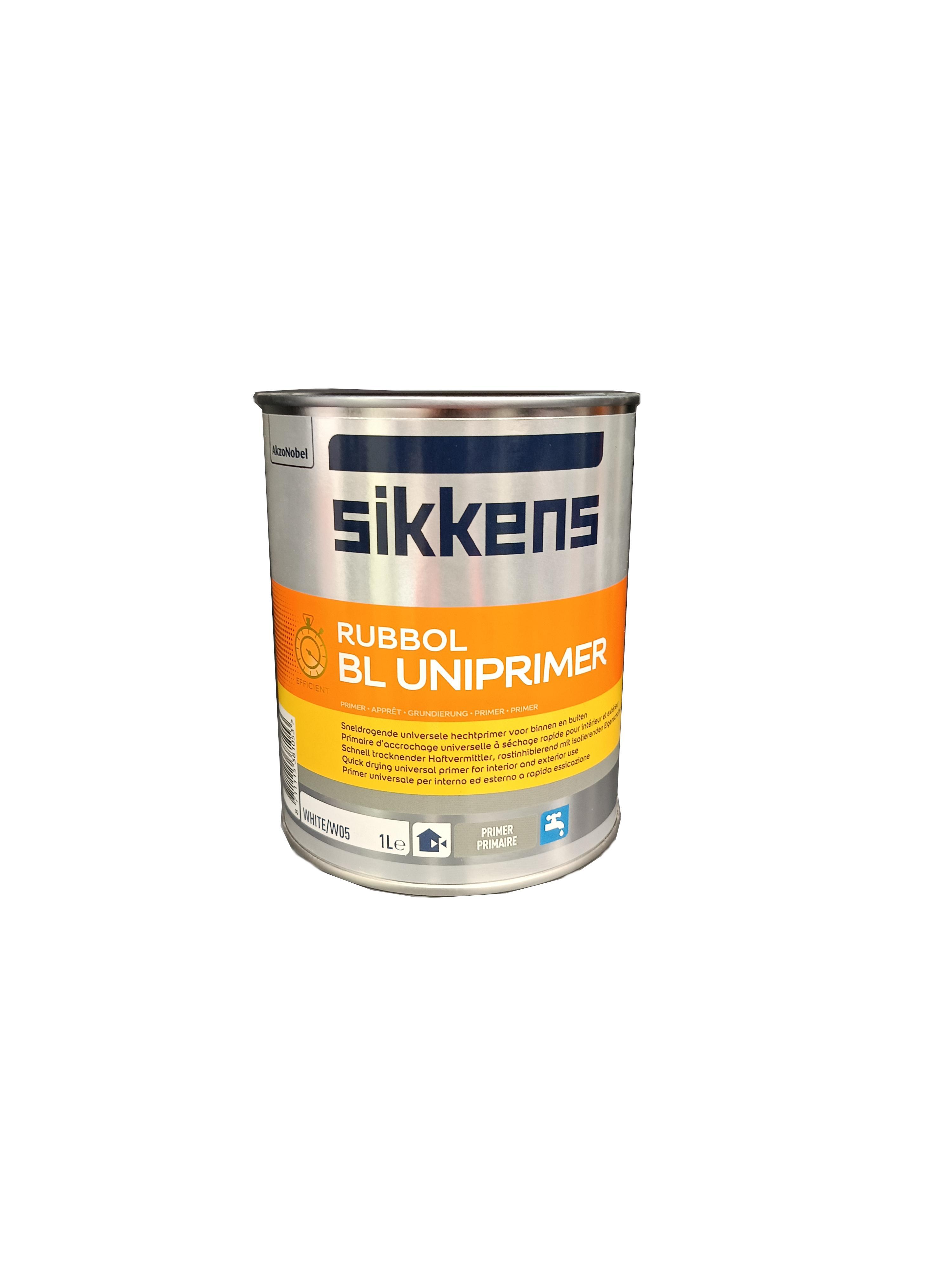 Primer universale allu2019acqua Sikkens Rubbol BL Uniprimer bianco 1 litro
