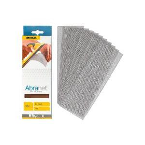 Strisce abrasive in rete  abranet 80x230mm p80 per levigare senza polvere 10 pezzi
