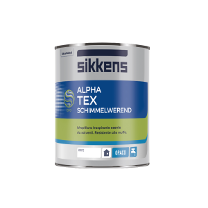 Idropittura traspirante  per interni alpha tex schimmelwerend sf bianca 1 litro