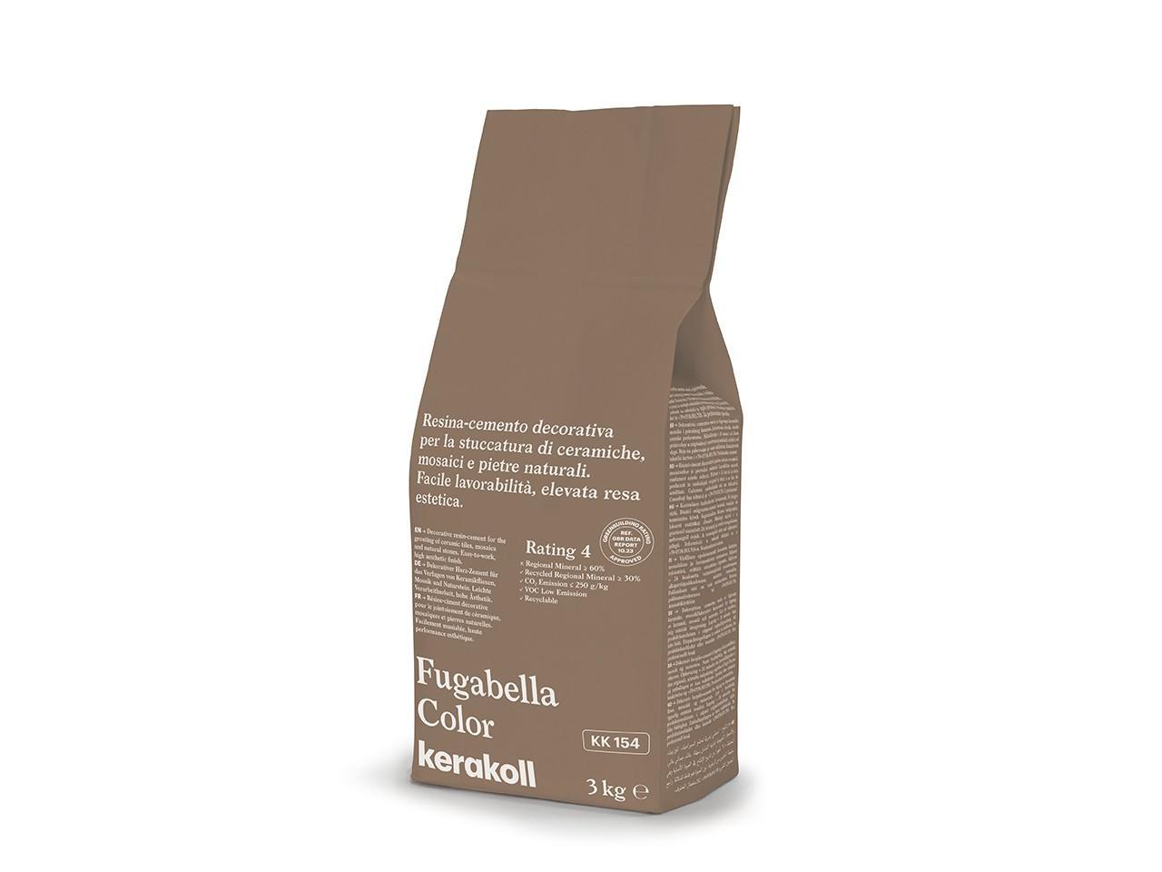 Stucco per fughe Kerakoll Fugabella KK 154 marrone 3kg