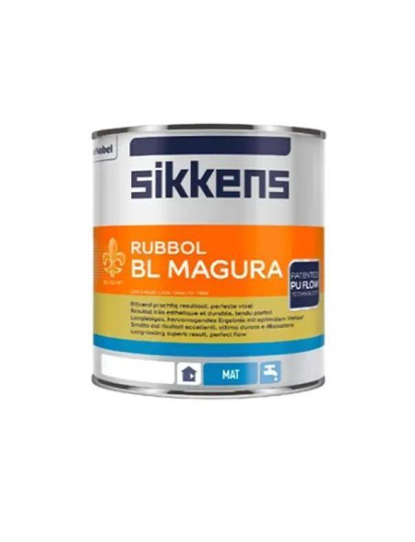 Smalto all'acqua opaco Sikkens Rubbol BL Magura bianco 1 litro