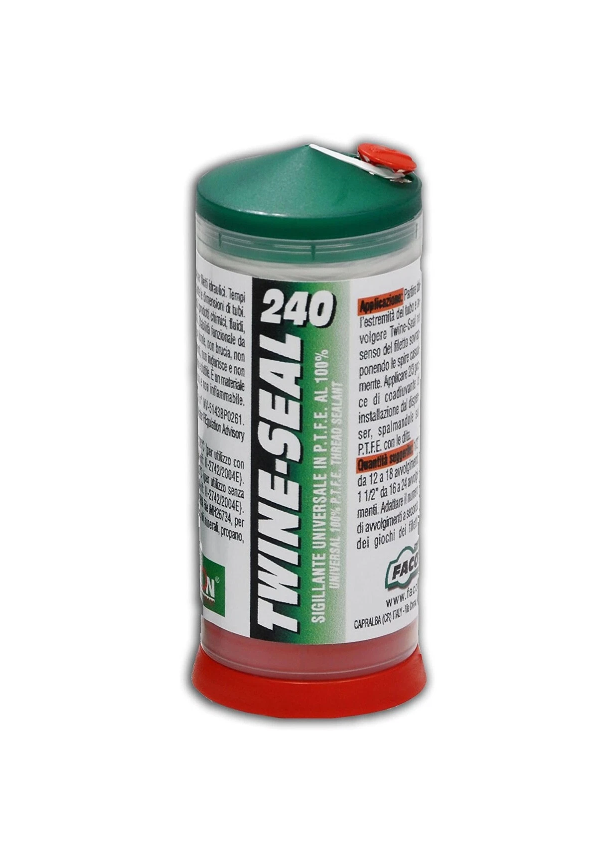 Sigillante universale per raccordi filettati Facot Twine Seal PTFE 175 mt