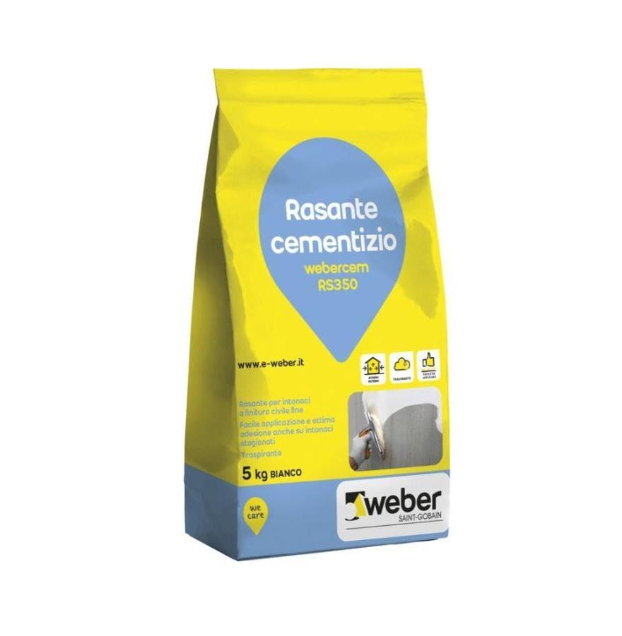 Rasante Finitura Weber Cem Rs350 Bianco 5kg