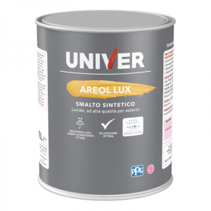 Smalto sintetico lucido  univer areol lux per esterni 40 marrone 750ml