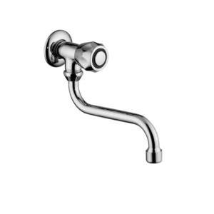 Rubinetto snodo con canna orientabile  danubio 1/2g con rosone da202cr