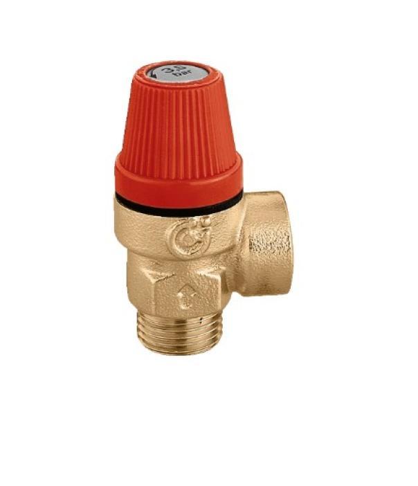 Valvola di sicurezza Caleffi ordinaria certificata 1/2M-F 6 Bar Art. 312460