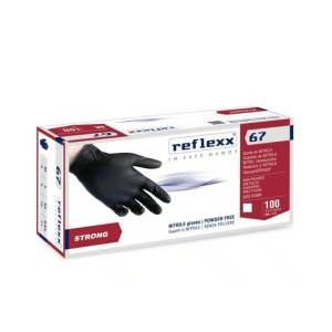 Guanti in nitrile  r67 neri senza polvere taglia l 100 pezzi