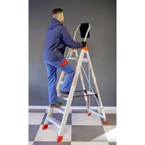 Scala professionale a forbice in alluminio  lady 5 gradini