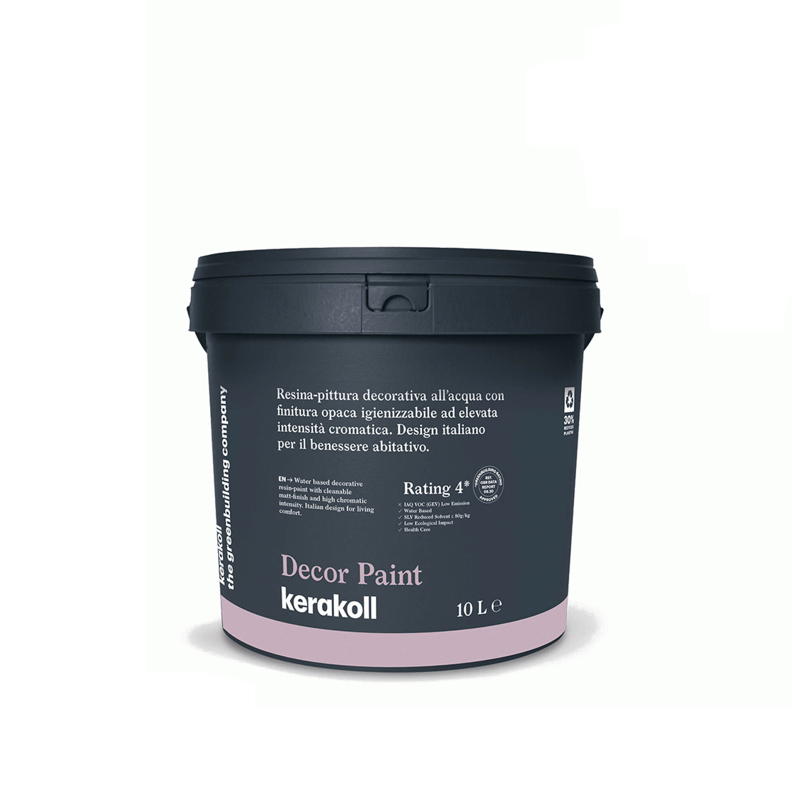 Resina pittura decorativa allu2019acqua con finitura opaca Kerakoll Decor Paint KK1 10 litri