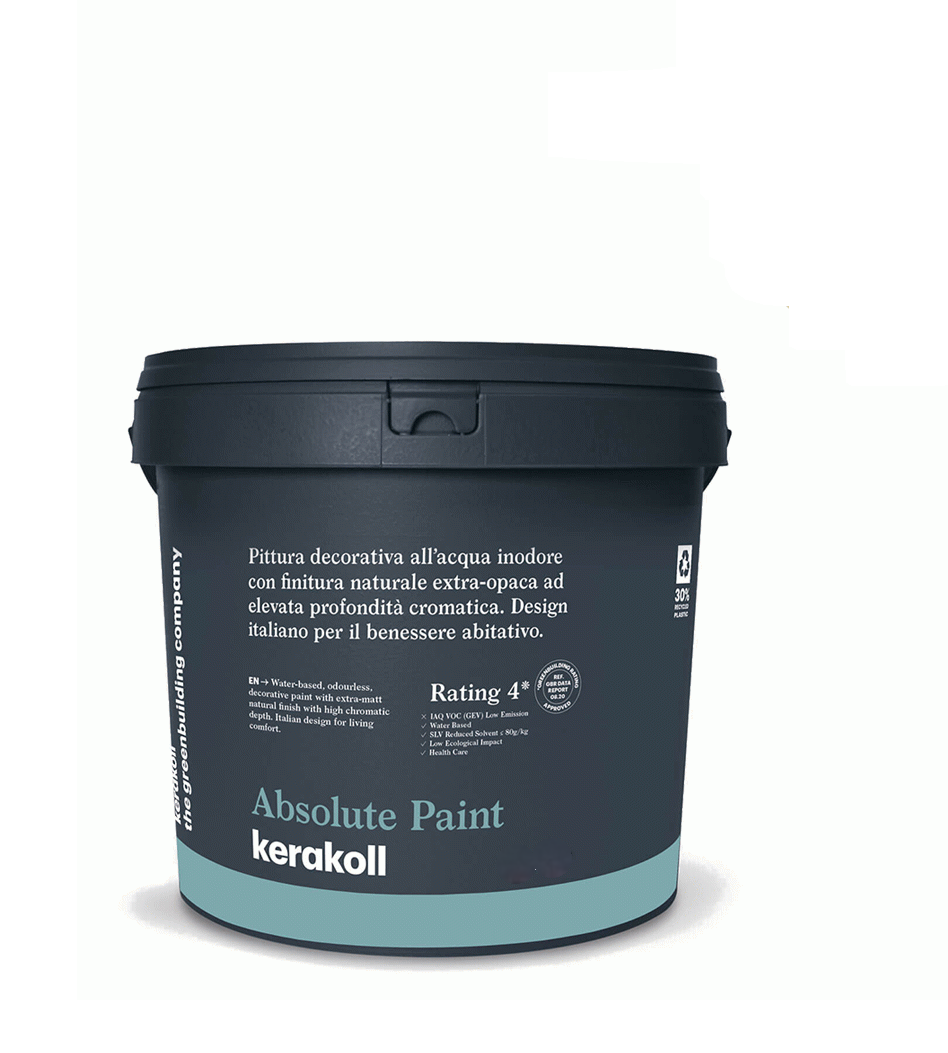 Pittura decorativa Kerakoll Absolute Paint KK1 bianca 4 litri