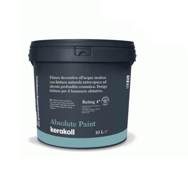 Pittura decorativa Kerakoll Absolute Paint KK1 bianca 10 litri