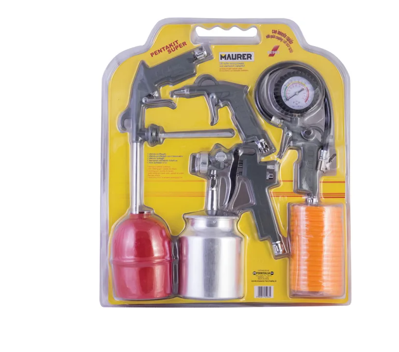 Kit accessori aria compressa Maurer 5 pezzi Art. 82963
