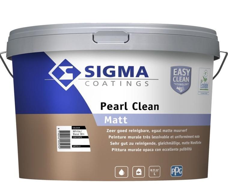 Pittura murale lavabile per interni Sigma Pearl clean bianca 10 litri