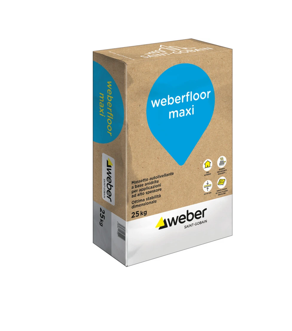 Massetto autolivellante Weber Floor Maxi 25kg