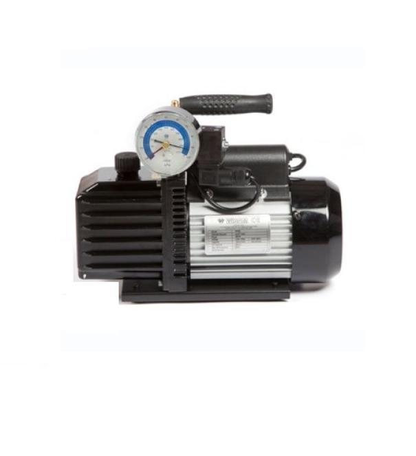 Pompa per vuoto con vacuometro e elettrovalvola Wigam WP8DE/V 128 lt/min Art. 02099034