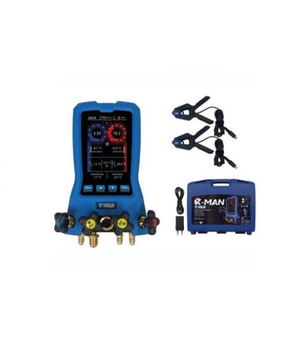 Gruppo manometrico digitale a 4 vie Wigam con display 5HD a colori X-MANN100