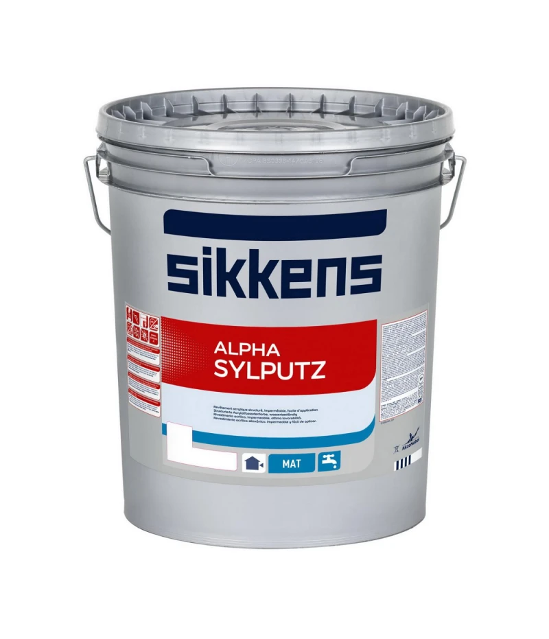 Rivestimento a spessore Sikkens per esterno Alpha Sylputz 1.2mm bianco 14 litri