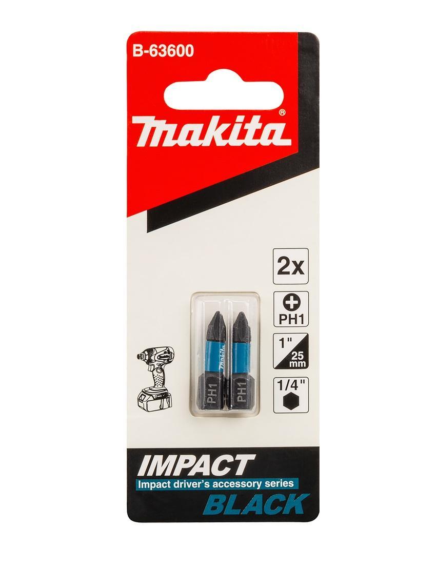 inserto-25-mm-impact-black-ph1-makita-b-63600-confezione-2-pezzi-01 Inserto 25 mm Impact Black PH1 Makita B-63600 Confezione 2 Pezzi