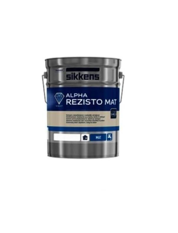 Idropittura opaca lavabile Sikkens Alpha Rezisto Mat bianca 10 litri