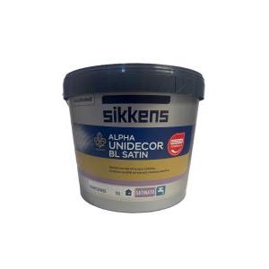 Smalto murale all'acqua  alpha unidecor bl satin per interni bianco 10 litri