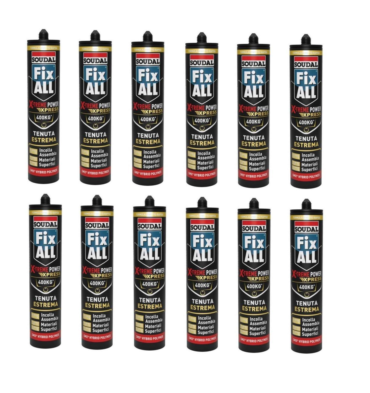 adesivo-di-montaggio-soudal-fix-all-x-treme-power-express-bianco-280ml-12-pezzi-01 Adesivo di montaggio Soudal Fix ALL X-treme Power Express bianco 280ml 12 Pezzi