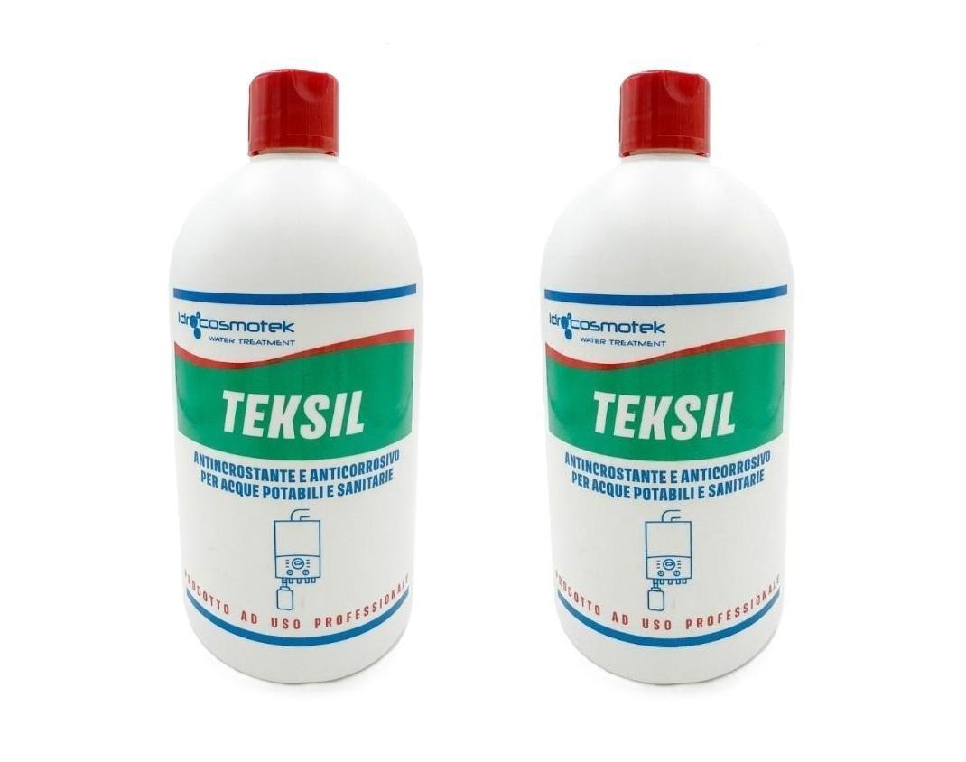 Flacone Teksil per dosatori a liquido anticorrosivo e antincrostante Idrocosmotek 2 Pezzi 