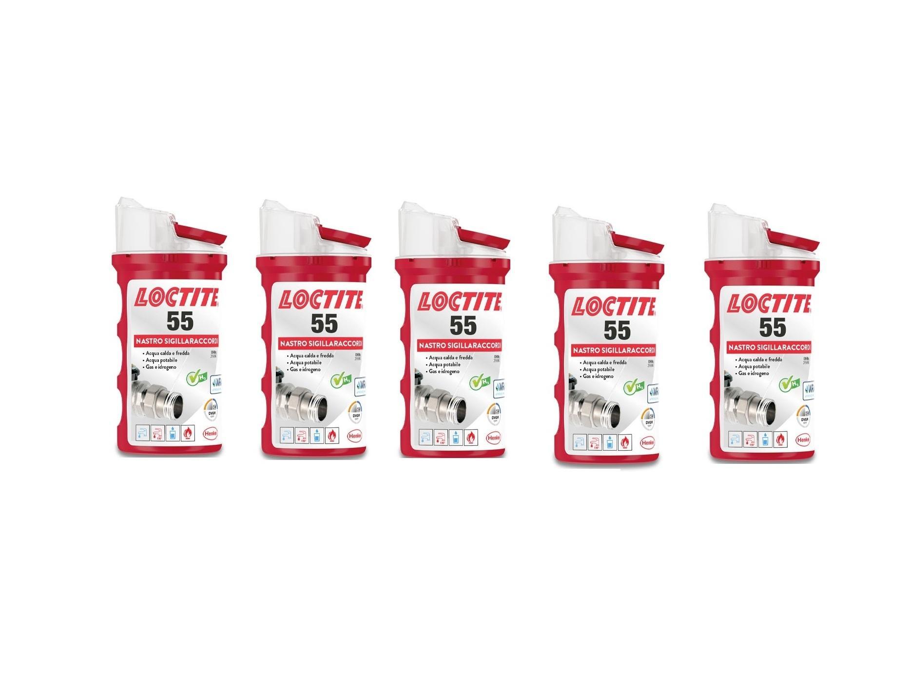 Filo di tenuta per tubi Loctite 55 sigilla raccordi 160 metri 5 Pezzi