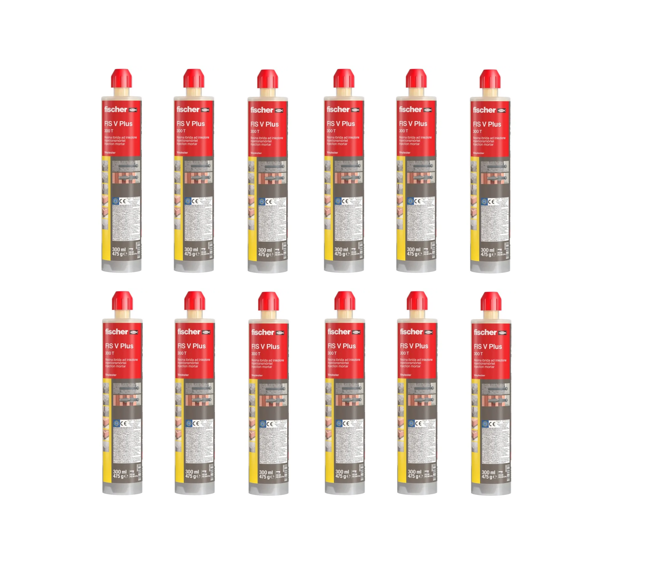 ancorante-chimico-fischer-fis-v-plus-300t-300ml-12-pezzi Ancorante chimico Fischer Fis V-Plus 300T 300ml 12 pezzi