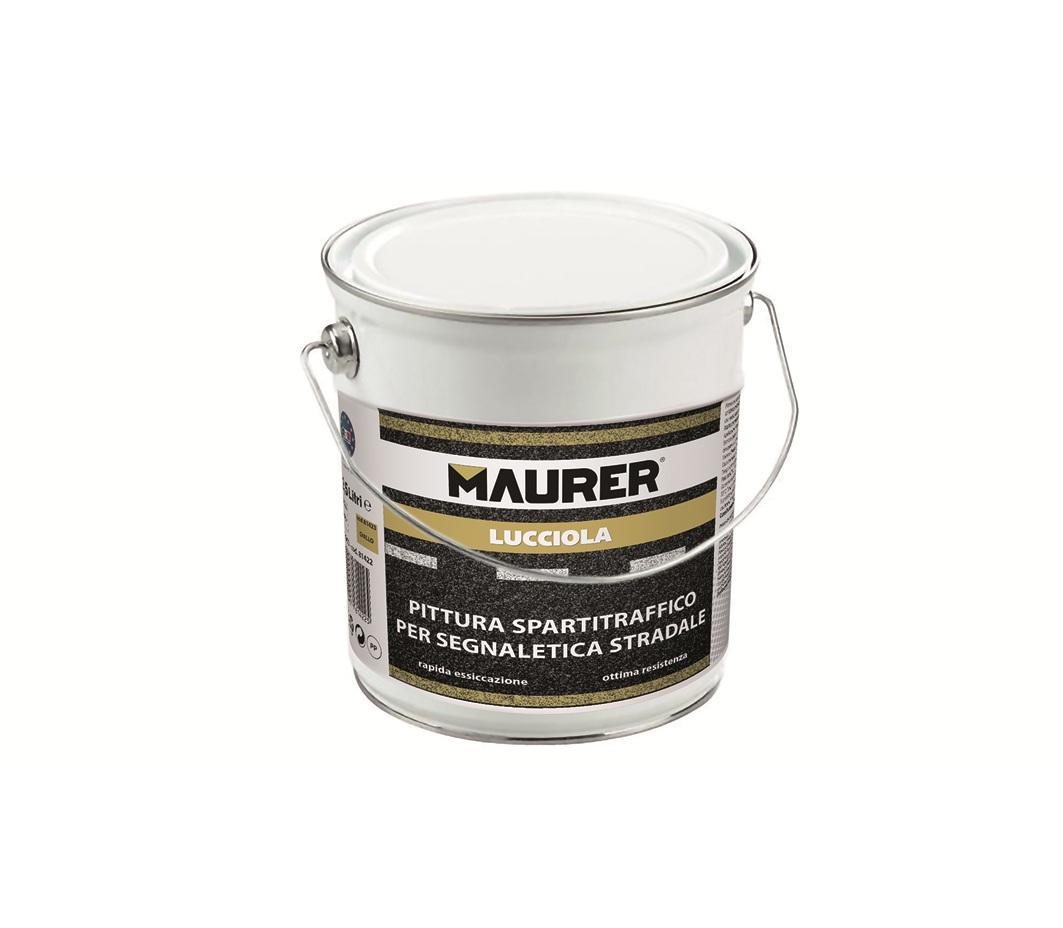 Pittura spartitraffico per segnaletica stradale Maurer Bianca 2.5 litri