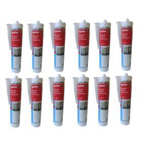 Silicone multiuso acetico antimuffa  sam m trasparente 280ml 12 pezzi