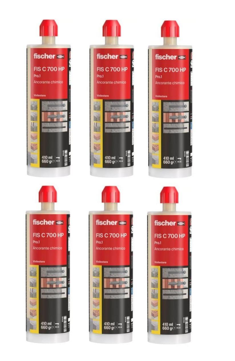 Ancorante chimico FIS C 700 HP pro.1 Fischer 410ml 6 Pezzi