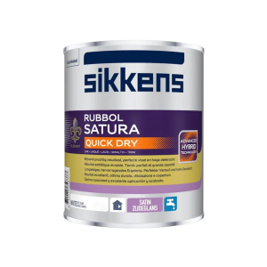 Smalto all’acqua satinato  rubbol satura quick dry bianco 2.5 litri