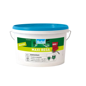 Idropittura murale traspirante per interni  maxi resa bianco 10 litri