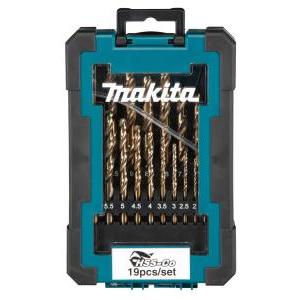 Set punte hss-co 5%  d-67561 19 pezzi ø 1-10 mm per metallo