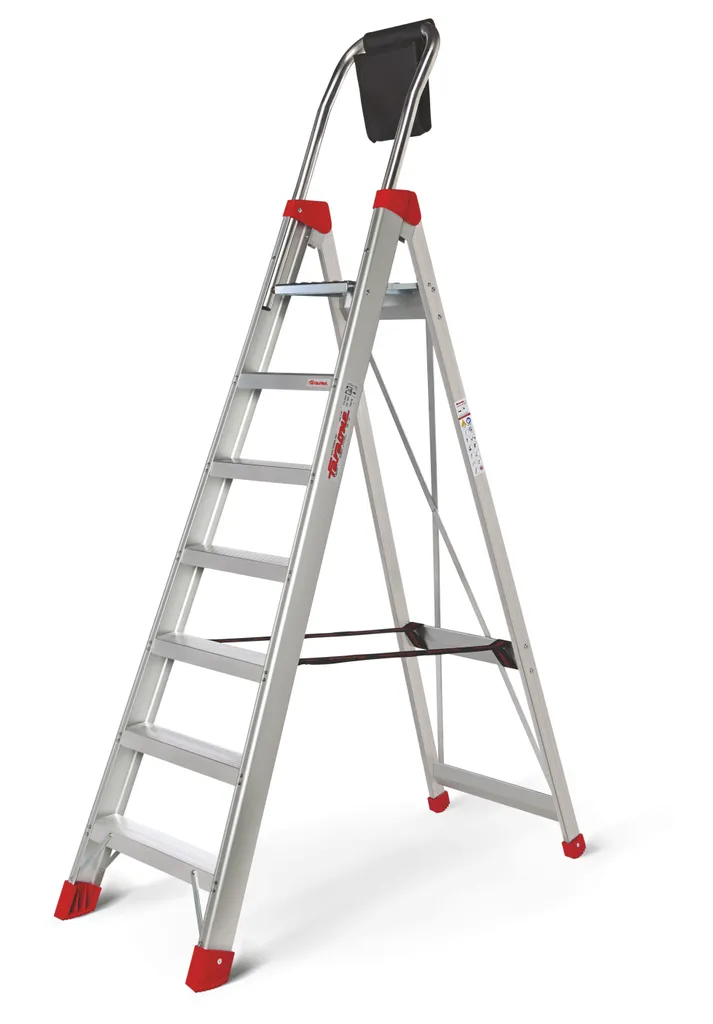 Scala professionale a forbice in alluminio Faraone Lady 7 gradini