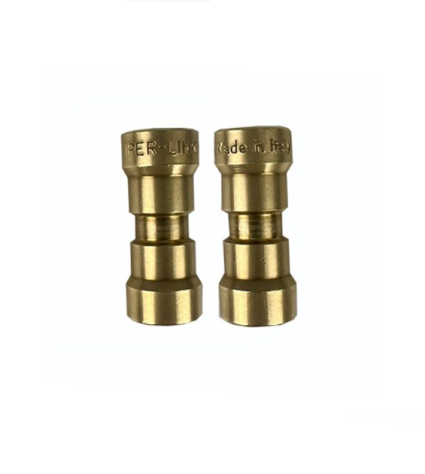 Kit 2 Giunti Ermetici Autobloccanti Lineari Wigam Tubo-Tubo 3/8 x 3/8 IPER-LINK/S/6-6
