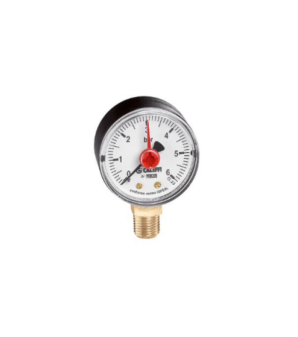 manometro-caleffi-557106-d.50-mm-attacco-posteriore-centrale-0-6-bar Manometro Caleffi 557106 D.50 mm Attacco Posteriore Centrale 0-6 Bar