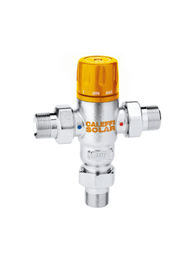 miscelatore-termostatico-regolabile-caleffi-252150-g-3/4-per-impianti-solari-30-65u00b0c Miscelatore Termostatico Regolabile Caleffi 252150 G 3/4 per Impianti Solari 30-65u00b0C