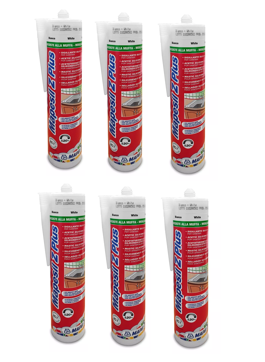 Silicone Mapesil Z Plus bianco Mapei 310ml 6 PEZZI