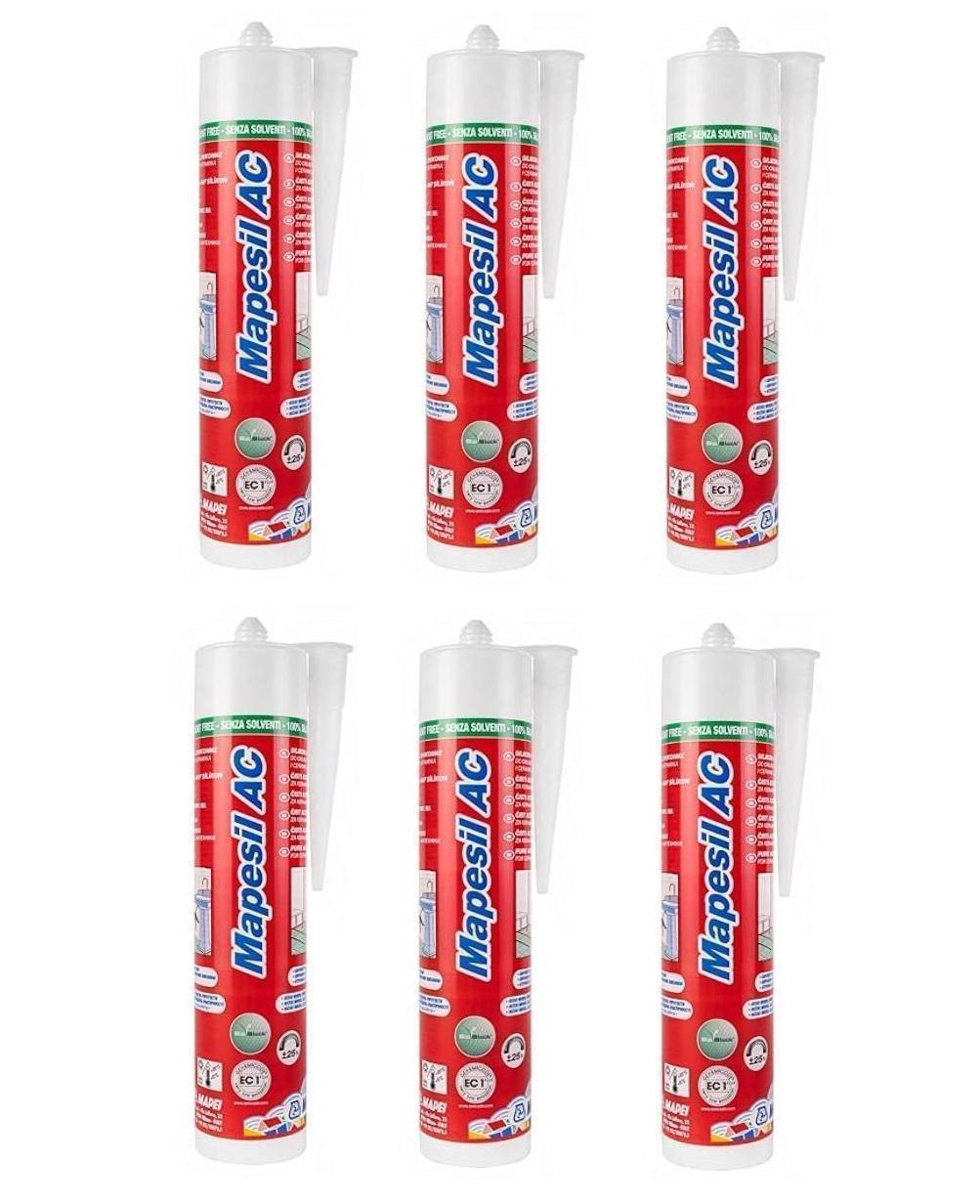 sigillante-mapesil-ac-111-grigio-argento-mapei-310ml-6-pezzi Sigillante Mapesil AC 111 grigio argento Mapei 310ml 6 PEZZI